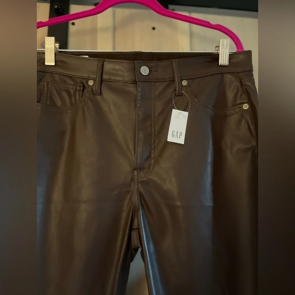 NWT GAP Vintage Slim High Rise Faux Leather Pant